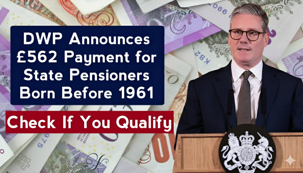 DWP £562 Payment for State Pensioners